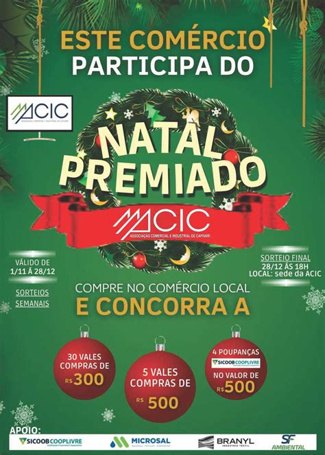 Natal Premiado ACICJornal Correio De Capivari Jornal Correio De Capivari