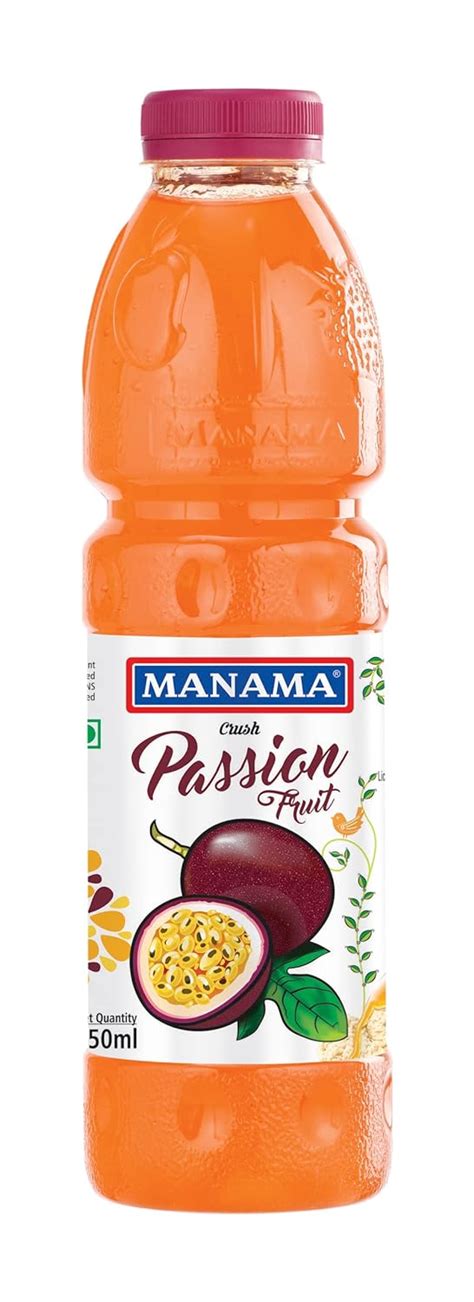 Manama Passion Fruit Crush 750ml Passionfruit Topping For Ice Creams Cakes Pastries And Shakes