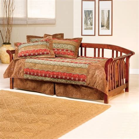 Hillsdale Dorchester Solid Pine Wood Daybed In Brown Cherry Finish