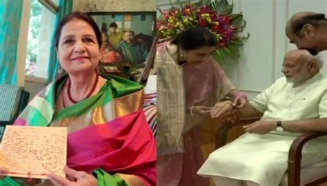 Pm Narendra Modis Pakistani Sister Qamar Prepares A Handmade Rakhi Wishes To Tie Him In Person