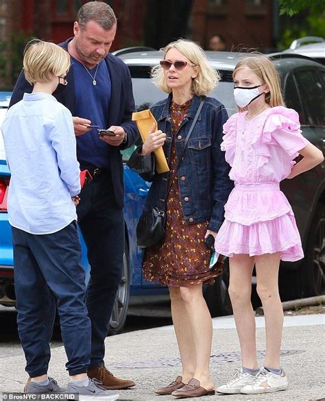 Naomi Watts and ex Liev Schreiber get together with their children ...