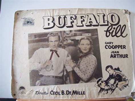 "BUFFALO BILL " MOVIE POSTER - "THE PLAINSMAN" MOVIE POSTER