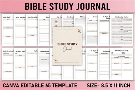 Editable Bible Study Journal Canva Graphic By KDP GALLERY Creative