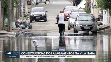 Após casos de diarreia durante alagamentos moradores da Vila Itaim