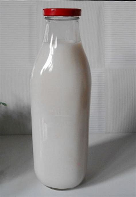 1000ml Large clear milk glass bottle