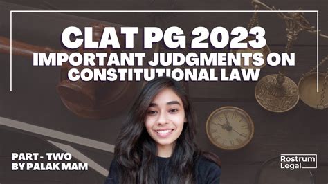 Important Judgements On Constitutional Law Part 2 For Clat Pg 2023 By