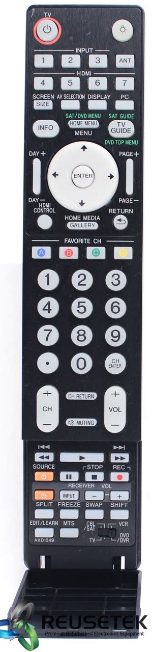 Pioneer AXD1549 Plasma Display Remote Control