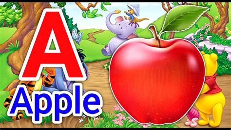 A For Apple B For Ball Abcd Phonics Song Abc Alphabets