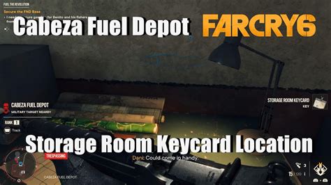 Far Cry 6 Cabeza Fuel Depot FND Cache Storage Room Keycard Location