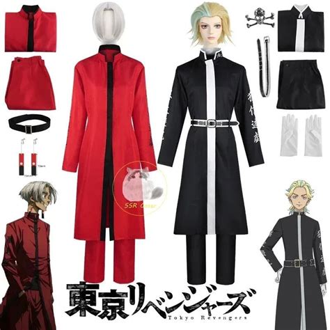 Anime Tóquio Revengers Cosplay Kurokawa Izana Rindo Haitani Traje