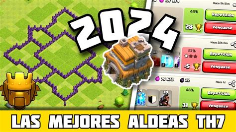 MEJORES ALDEAS Para TH 7 En 2024 SUBIDA DE COPAS Links Para Copiar