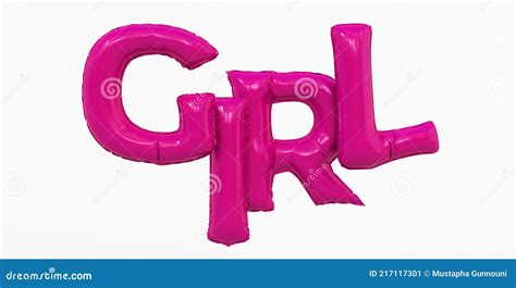 Abstract Pink Girl Alphabet Isolated On White Background Stock Illustration Illustration Of