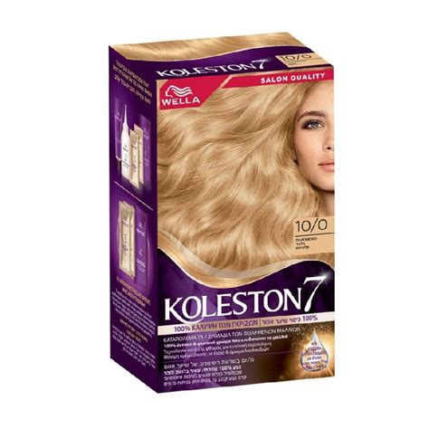 Wella Koleston Kit Permanent Hair Color Cream Ultra Light Blonde 10 0