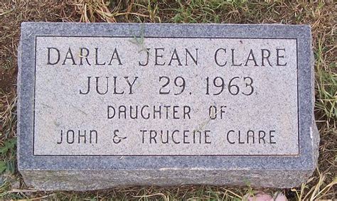 Darla Jean Clare 1963 1963 Find A Grave Memorial