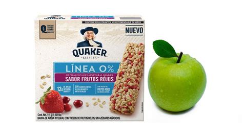 Tabla nutricional y calorías de barrita de granola manzana