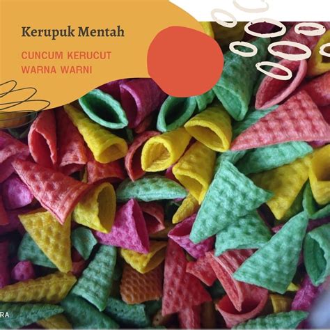 Jual Gr Kerupuk Cuncum Warna Krupuk Mentah Cuncum Krecek