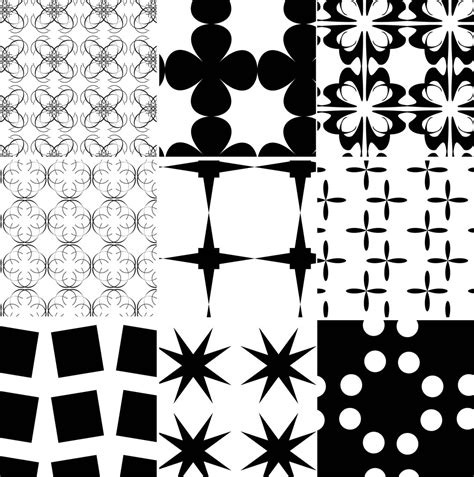 Simple Black And White Designs Patterns