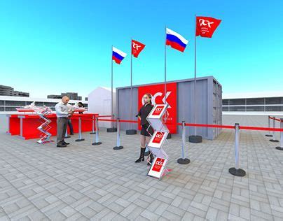 Выставочный павильон АО "ОСК" | Exhibition design, Design, Autodesk 3ds max