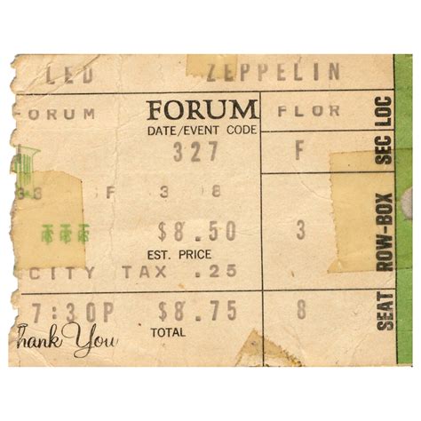 Concert Ticket 1975.03.27 Los Angeles, CA - Zepfan