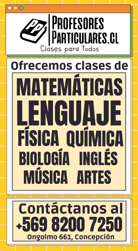 Tus Clases Particulares están aquí Contáctanos ya