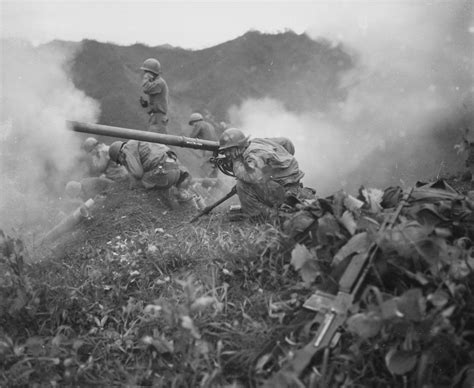 Regimental Combat Team 31 M20 75mm recoilless rifle firing during the
