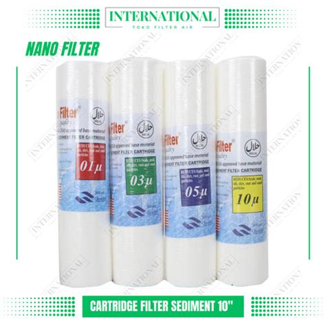 Jual Filter Air Sedimen Inch Nano Cartridge Filter Air Filter Pp