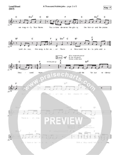 A Thousand Hallelujahs Sing It Now Satb Sheet Music Pdf Signature