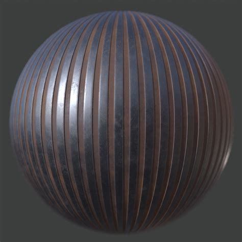 Rusting Lined Metal Pbr Material Free Texture Download