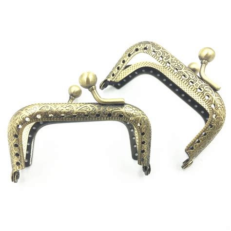 1Pc Kiss Clasps Clutch Purse Bag Handbag Handle DIY Accessories Bronze ...