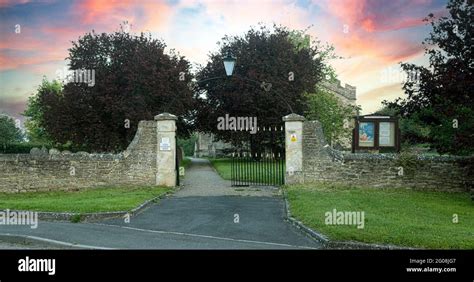 The Entrance Of St Michales And All Angels Church In Brinkworth