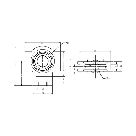 Standard Duty Take Up Flange Set Screw Mounted Take Up Bearing