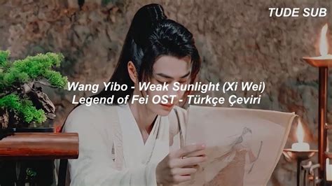 TÜRKÇE Wang Yibo 王一博 Weak Sunlight 熹微 Xi Wei Legend of Fei