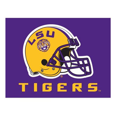 LSU Football Helmet Postcard | Zazzle | Lsu football, Football helmets ...