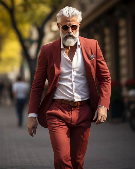 Traje Rojo Con Gafas De Sol Hockerty