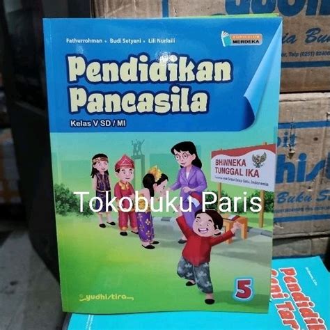 Jual Ori Buku Pendidikan Pancasila Ppkn Sd Mi Kelas 5 Kurikulum Merdeka Yudhistira Shopee