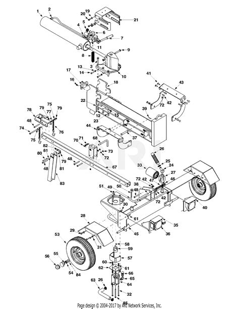 Troy Bilt Ls Log Splitter Af B Parts Diagram