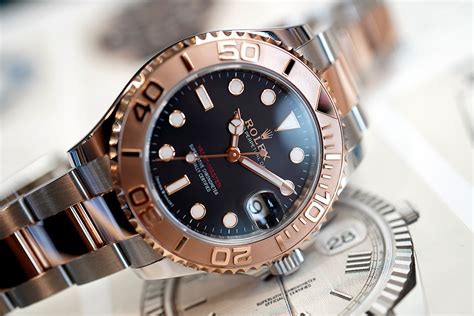 WTS Rolex Yacht Master Everose Gold Black Dial 37 Mm Ref 268621 Thai