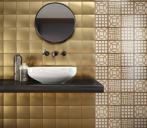 Piastrella Da Interno KONDO CREAM GOLD INTHETILE Da Bagno Da