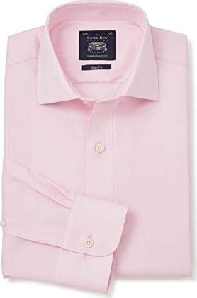 The Savile Row Company London Men S Slim Fit Cotton Twill Long Sleeve