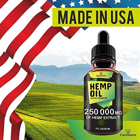 Hemp Oil Drops 250 000 Mg Natural Co2 Extracted 100 Organic Pain Stress Anxiety Relief