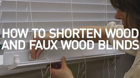 How To Shorten Blinds Wood And Faux Wood Blinds Youtube