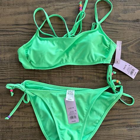Wild Fable Swim Wild Fable Green Bikini Set Poshmark