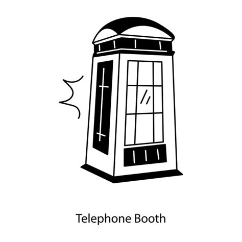Premium Vector Heres A Doodle Icon Of Telephone Booth