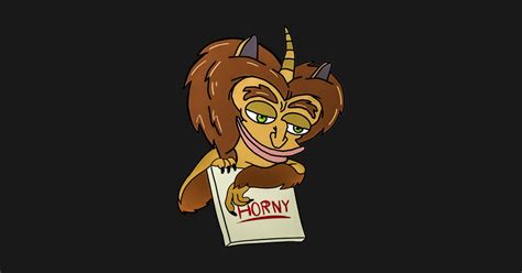 Maury From Big Mouth With HORNY Sign Maury From Big Mouth With Sign T Shirt TeePublic