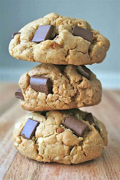 Peanut Butter Chocolate Chunk Cookies The Bakermama