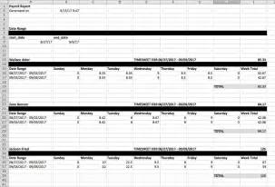 Payroll Summary Report Template Excel