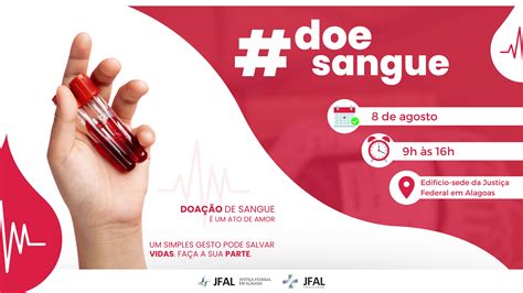 JFAL JFAL promove campanha de doação de sangue na próxima terça 8