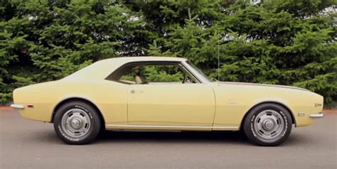 ORIGINAL '68 CHEVY CAMARO Z28 IN BUTTERNUT YELLOW | HOT CARS