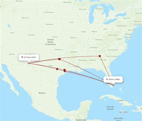 Flights From El Paso To Miami ELP To MIA Flight Routes