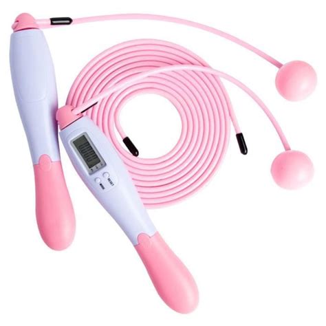 Corde Sauter Homyl Comptage R Glable Rose Fitness Mixte